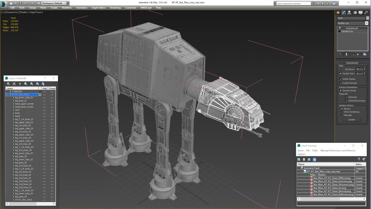 3D model AT-AT Star Wars