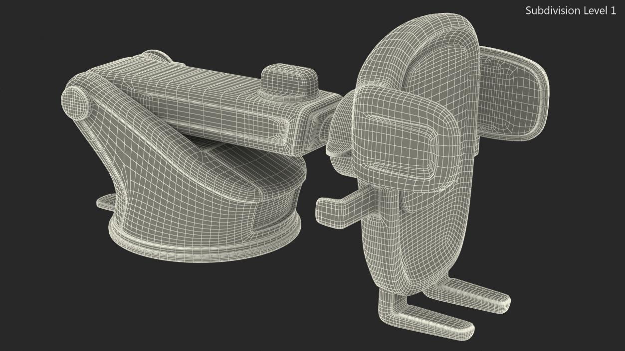 3D iOttie One Touch 5 Dashboard and Windshield Mount Rigged