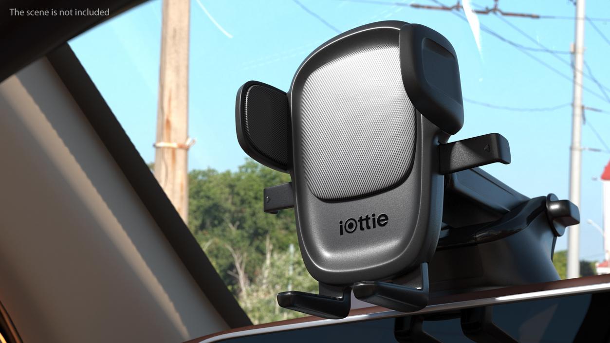 3D iOttie One Touch 5 Dashboard and Windshield Mount Rigged