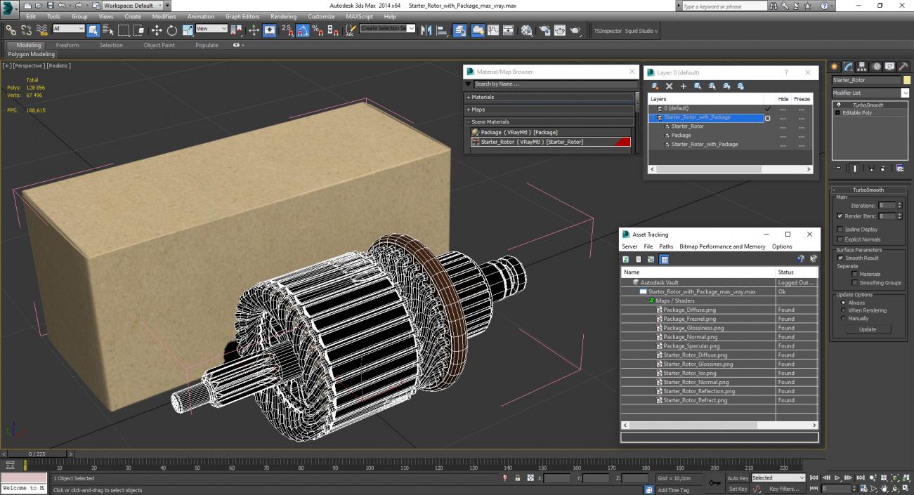 3D Starter Rotor with Package