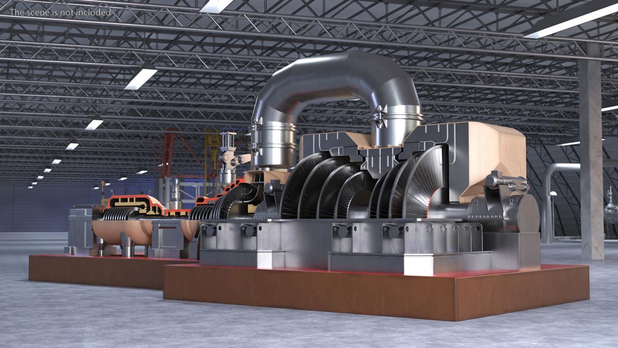 3D model Steam Turbine 2