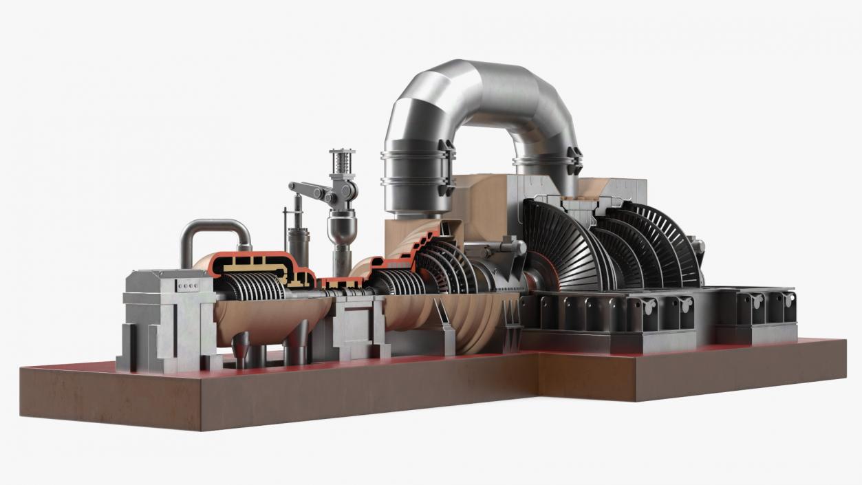 3D model Steam Turbine 2