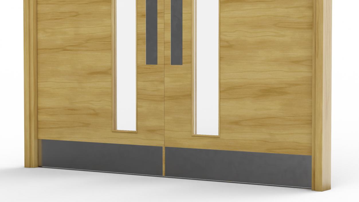 3D model Wooden Fire Doors(1)