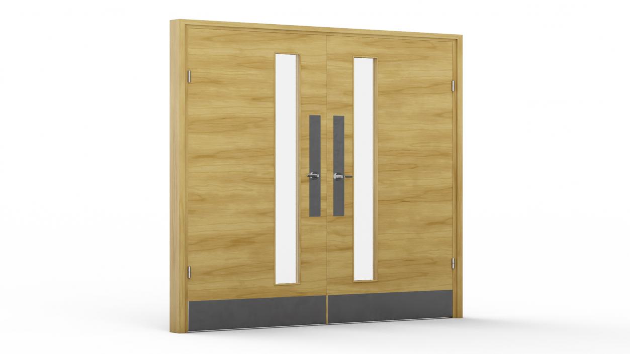 3D model Wooden Fire Doors(1)