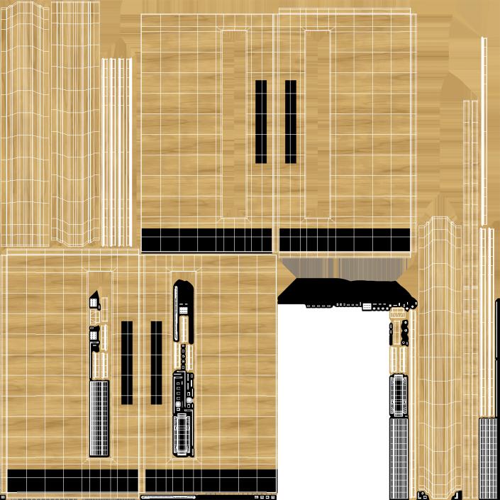 3D model Wooden Fire Doors(1)