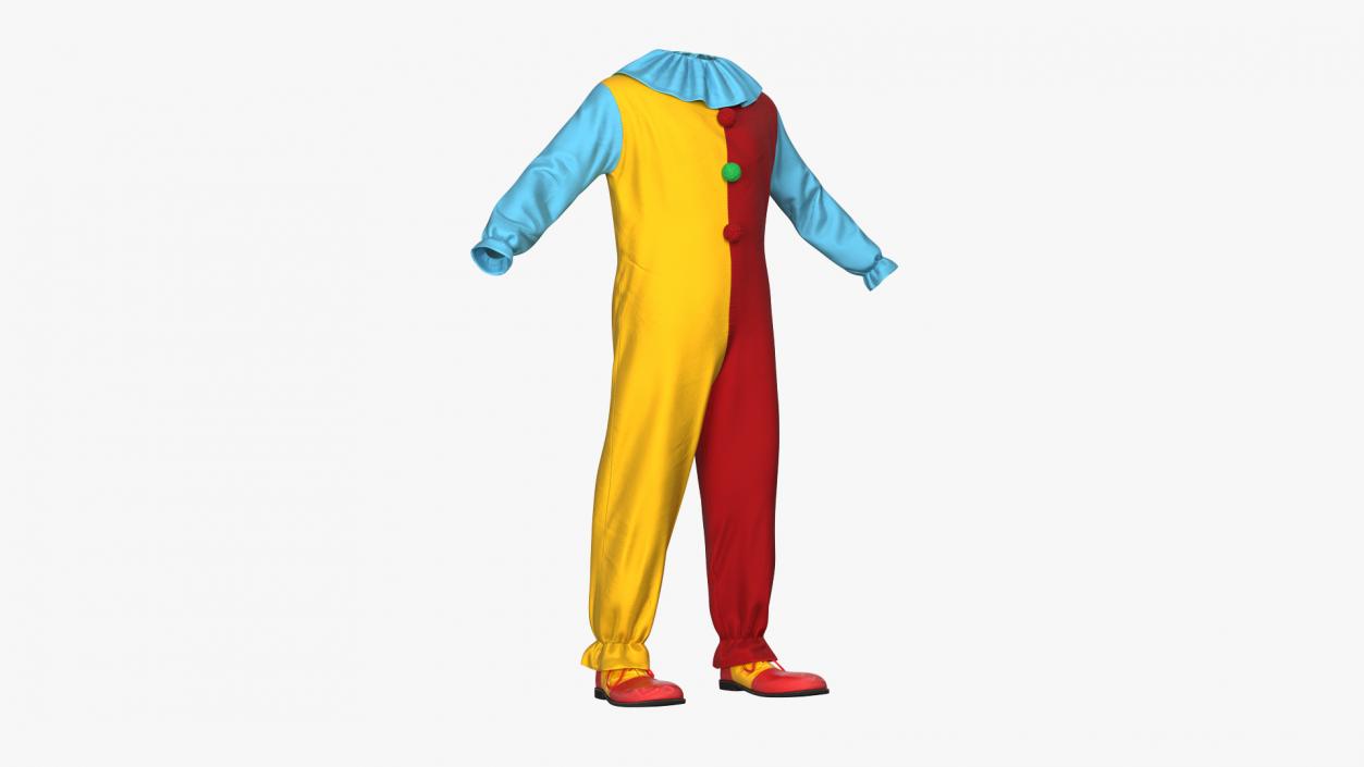 Funny Clown Costume 3D model