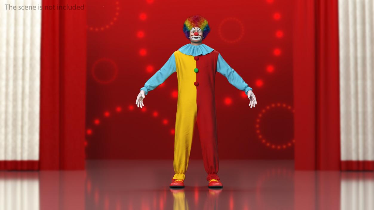 Funny Clown Costume 3D model