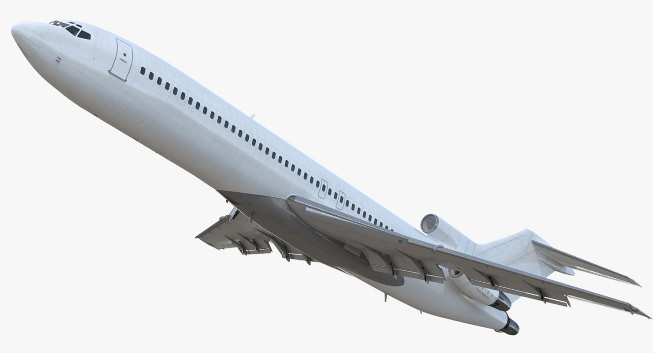 Boeing 727-200 Generic Rigged 3D model