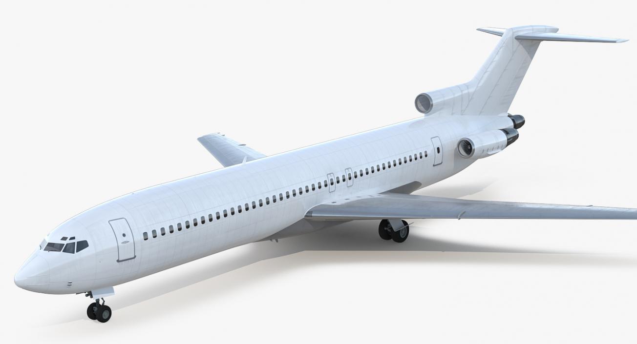 Boeing 727-200 Generic Rigged 3D model