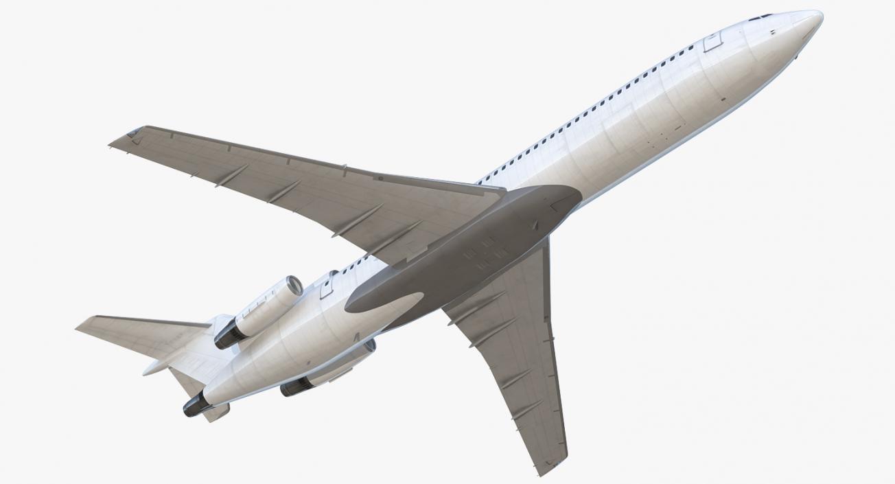 Boeing 727-200 Generic Rigged 3D model