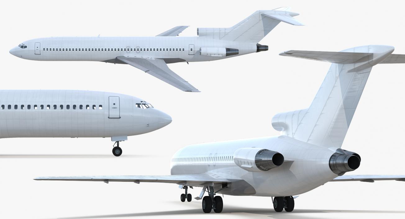 Boeing 727-200 Generic Rigged 3D model