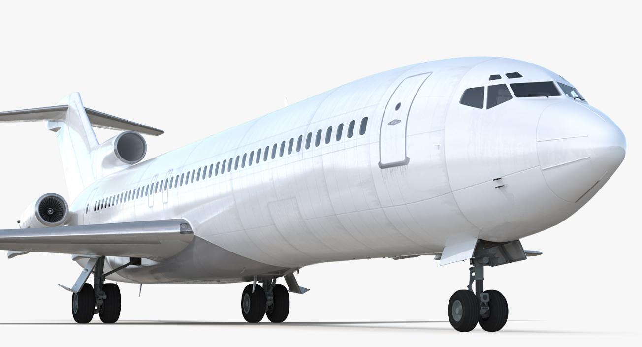 Boeing 727-200 Generic Rigged 3D model