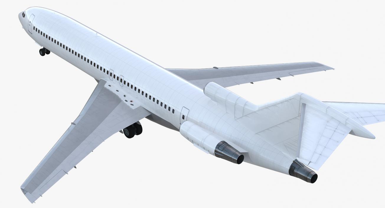 Boeing 727-200 Generic Rigged 3D model