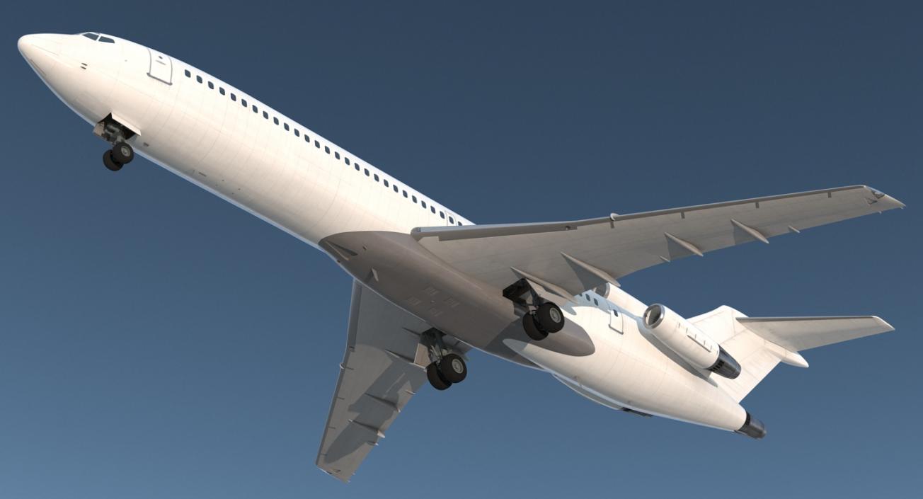 Boeing 727-200 Generic Rigged 3D model