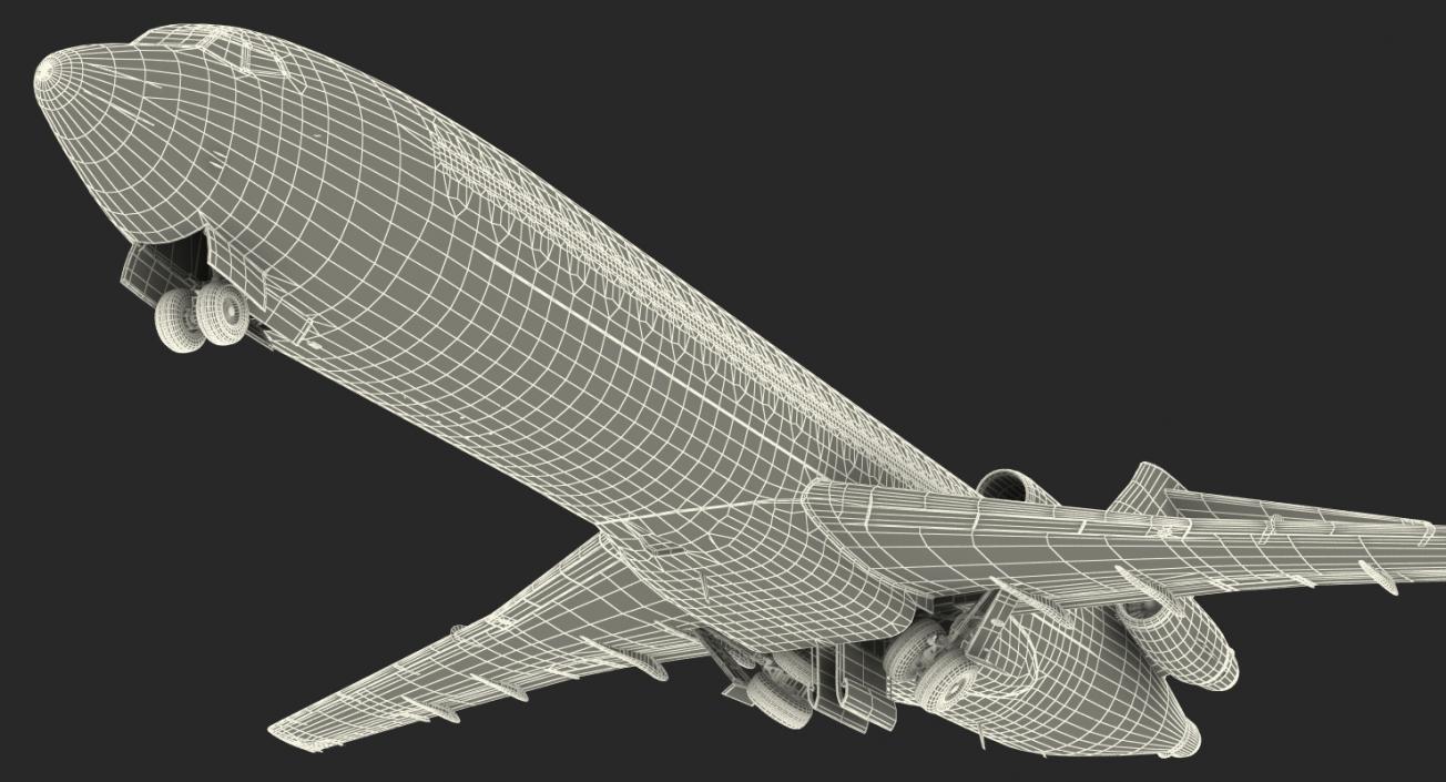 Boeing 727-200 Generic Rigged 3D model