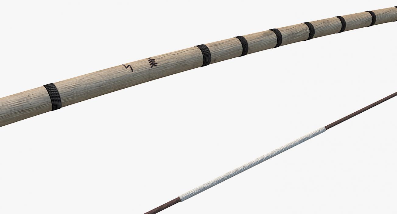 3D model Viking Bow and Arrow