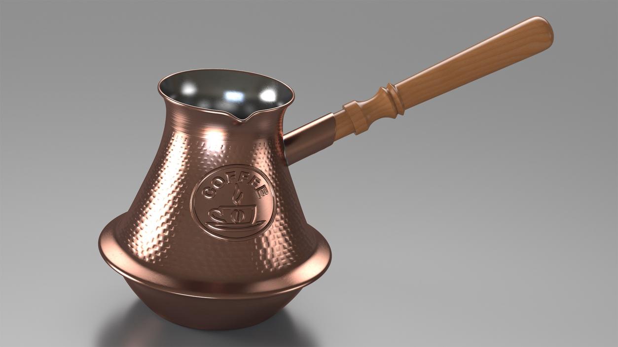 3D model Copper Turkish Coffee Pot