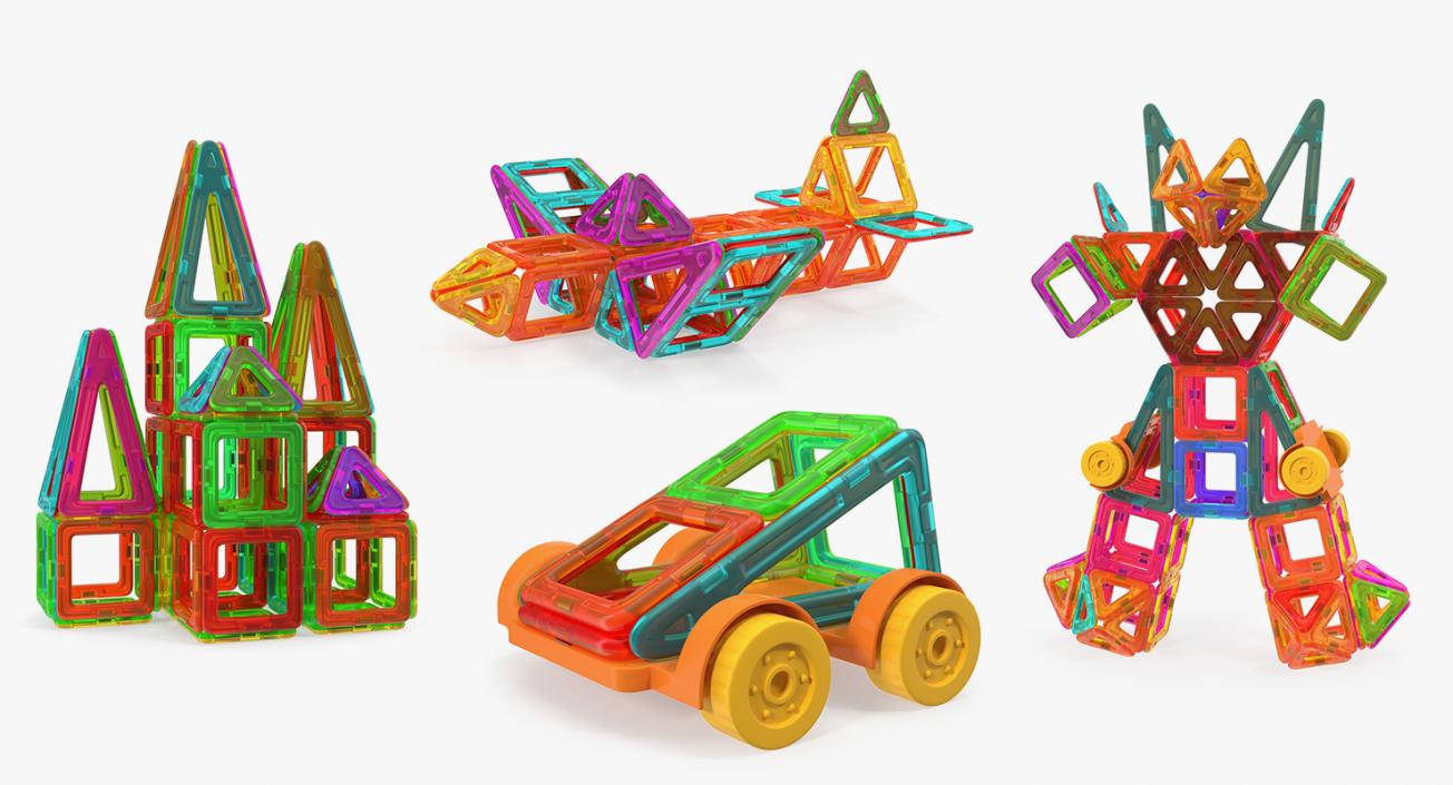 Magnetic Toys 3D Models Collection 3D model