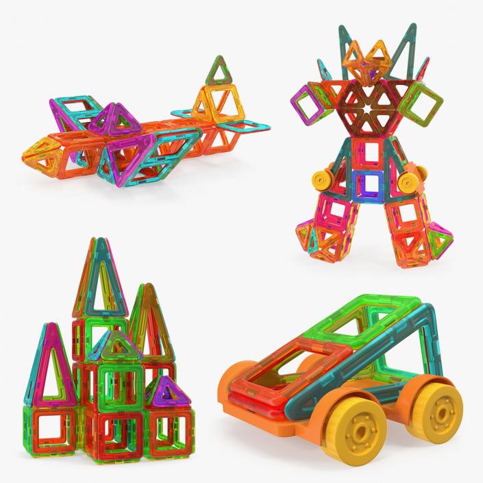 Magnetic Toys 3D Models Collection 3D model