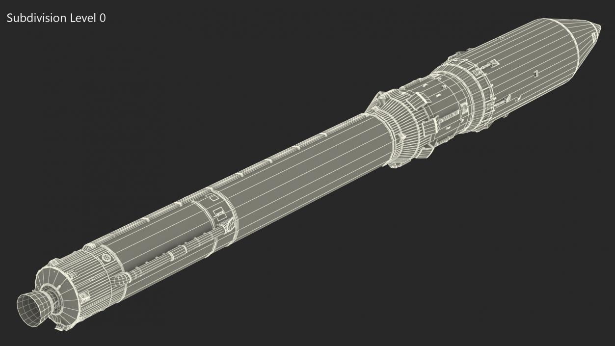 3D Angara Rocket model