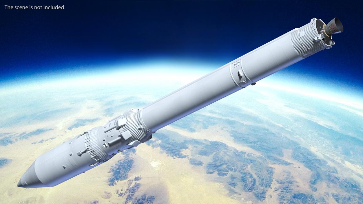 3D Angara Rocket model