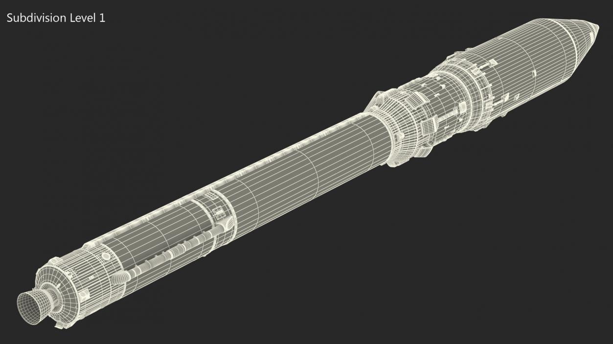 3D Angara Rocket model