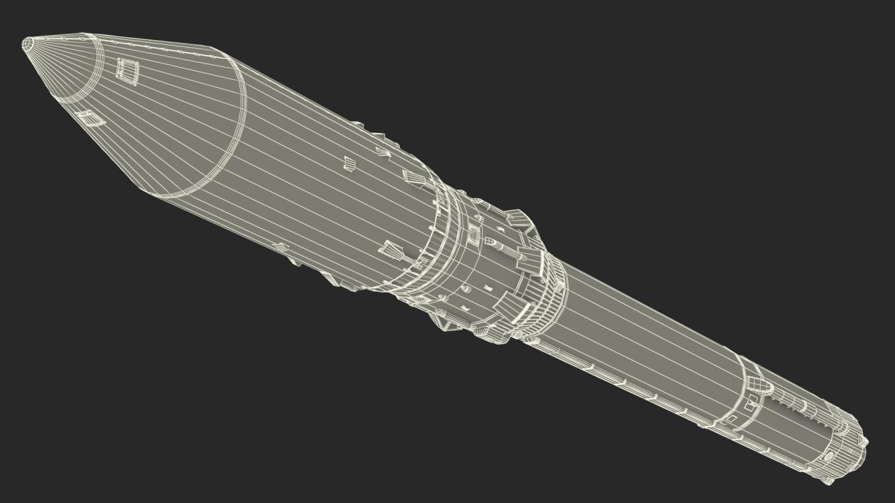 3D Angara Rocket model