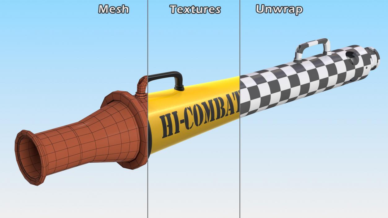 3D Big HiCombat Low Expansion Foam Branchpipes model