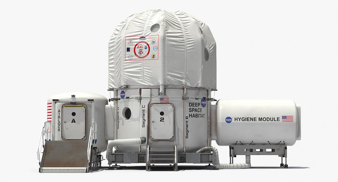 3D NASA Deep Space Habitat model