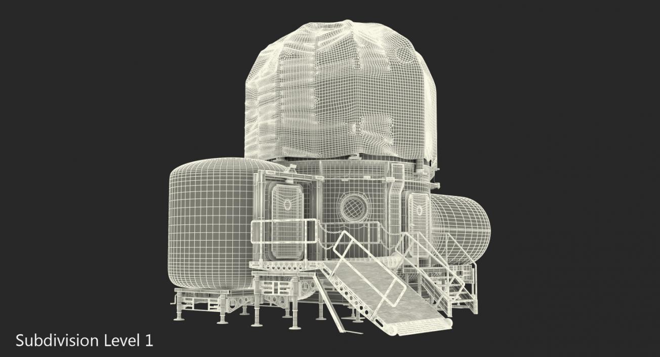 3D NASA Deep Space Habitat model