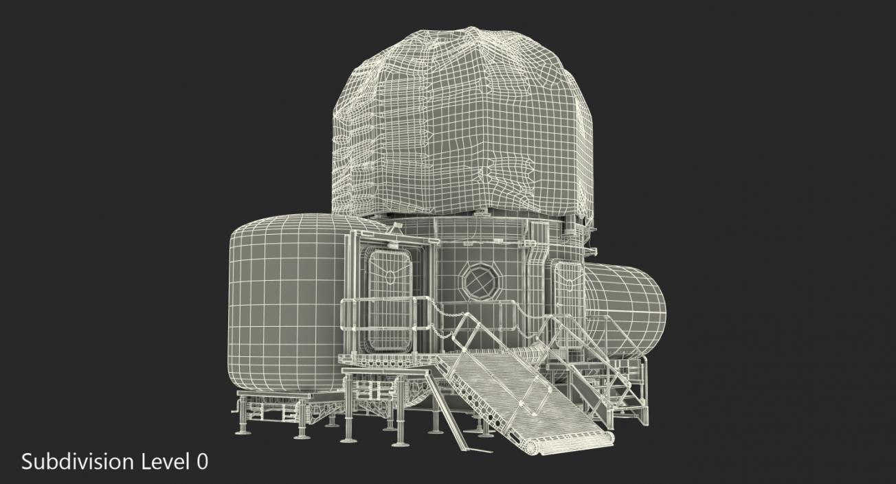 3D NASA Deep Space Habitat model