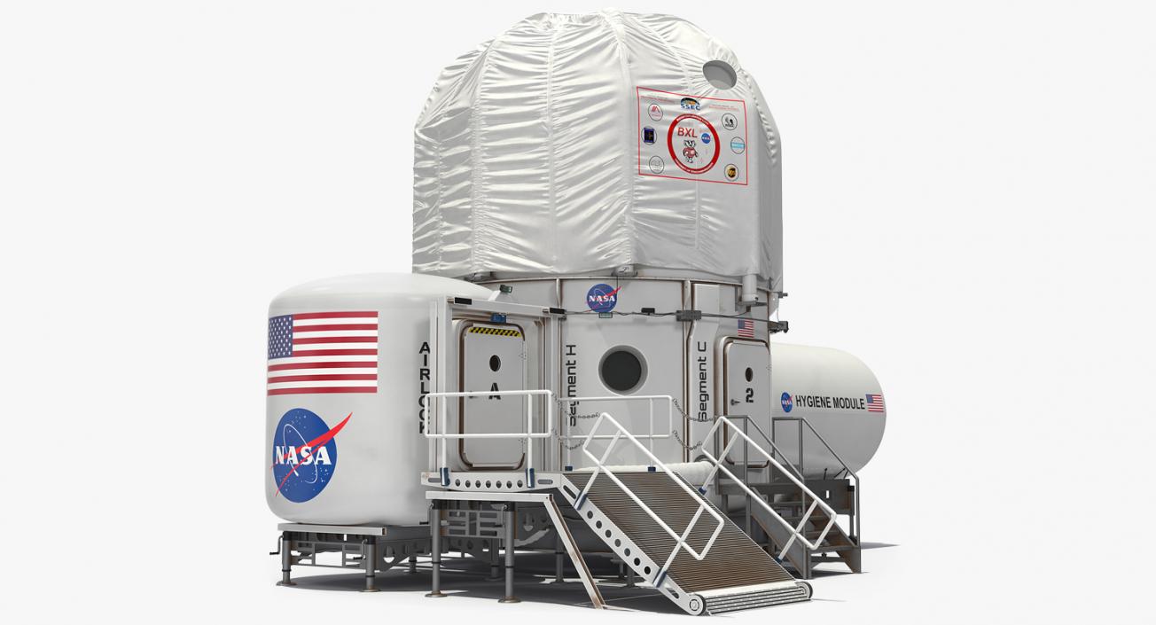 3D NASA Deep Space Habitat model