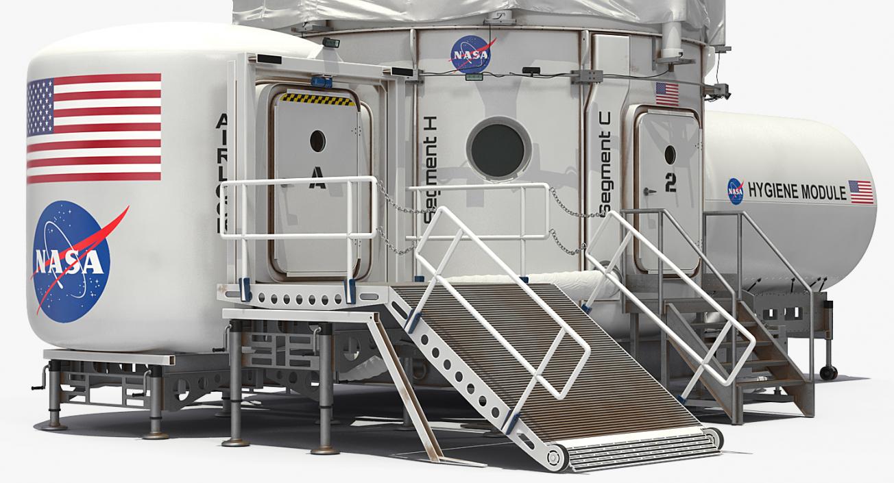 3D NASA Deep Space Habitat model