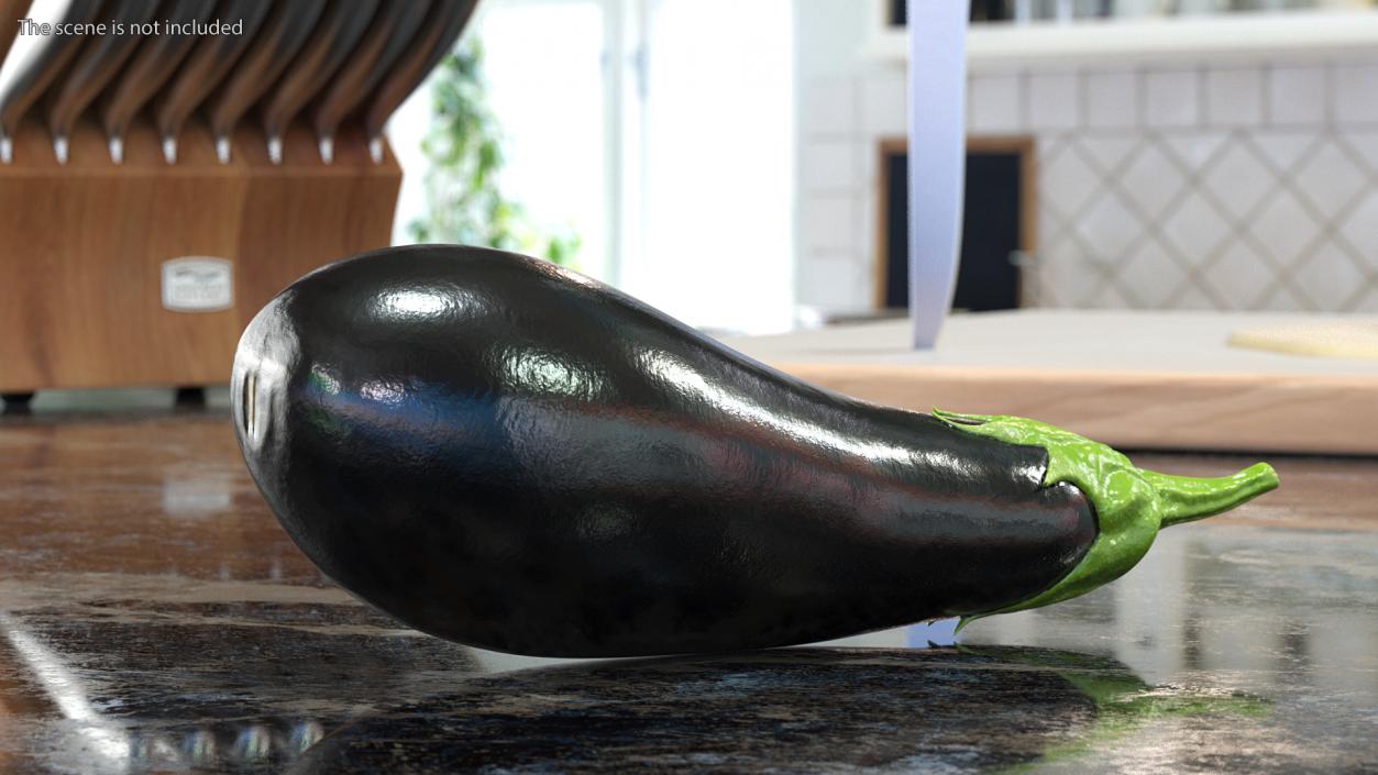 3D model Globe Eggplant Black