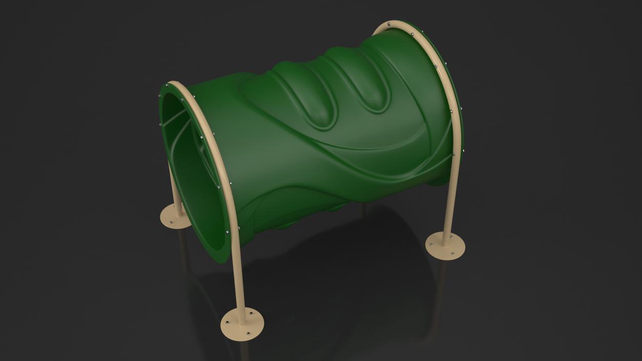 3D model Dog Park Tunnel Run Green