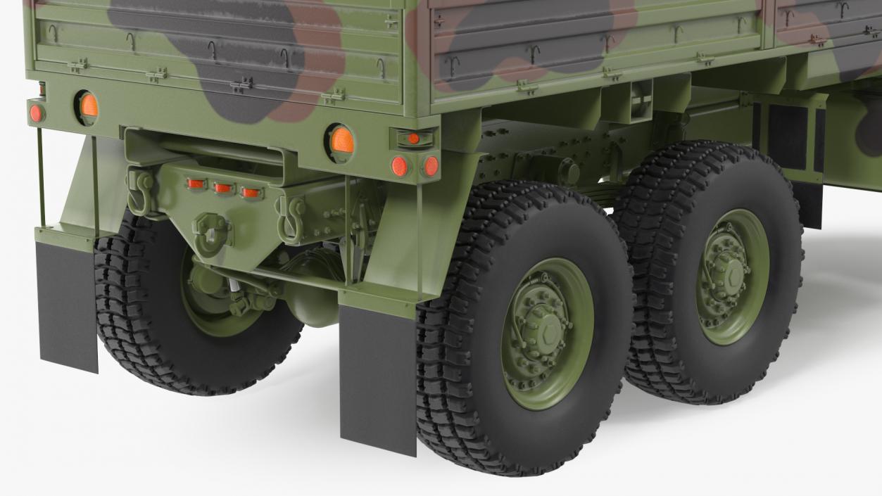 Oshkosh FMTV Camouflage Cargo Truck 6x6 3D model