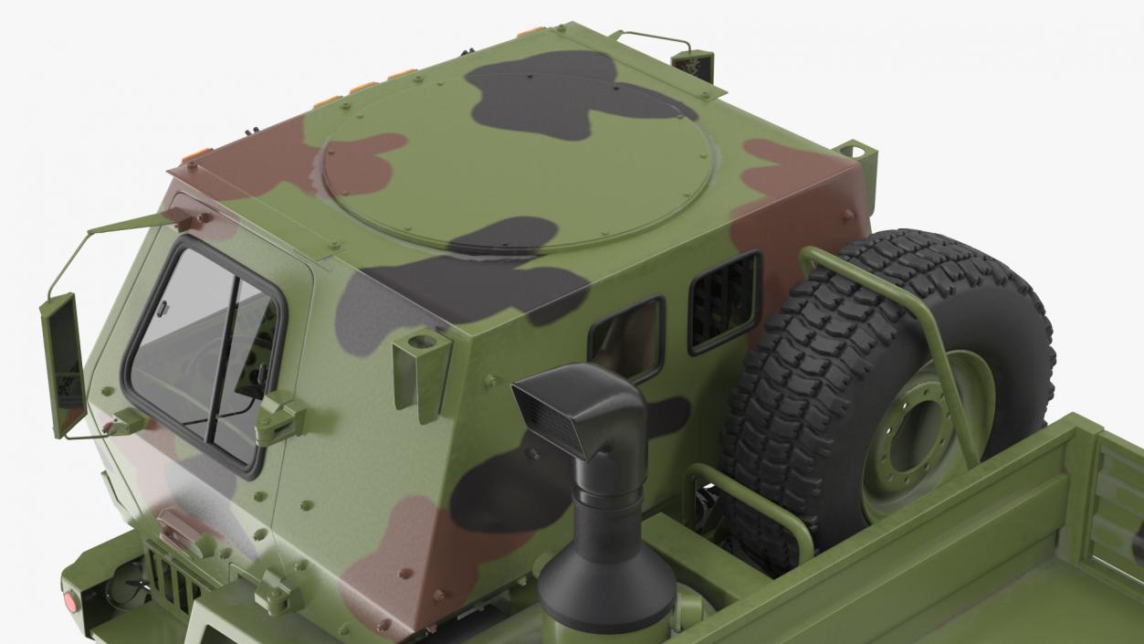 Oshkosh FMTV Camouflage Cargo Truck 6x6 3D model