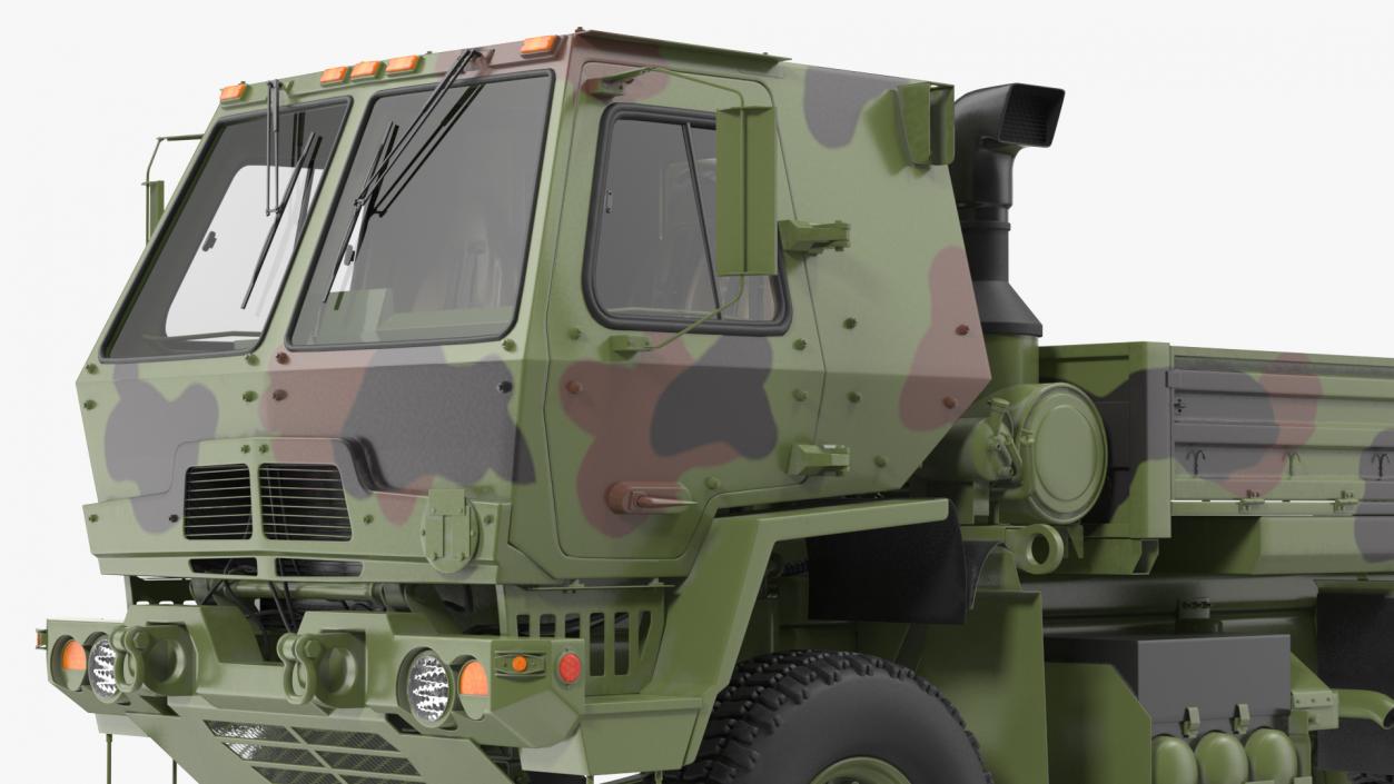 Oshkosh FMTV Camouflage Cargo Truck 6x6 3D model