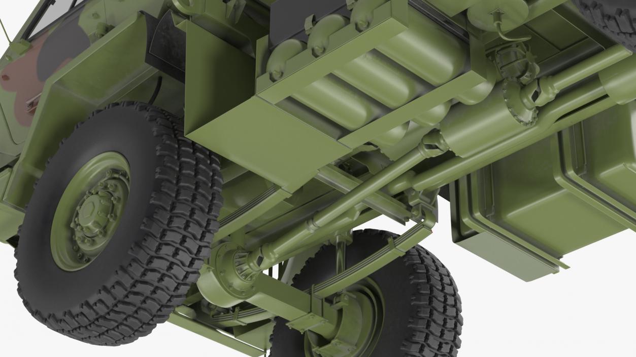 Oshkosh FMTV Camouflage Cargo Truck 6x6 3D model