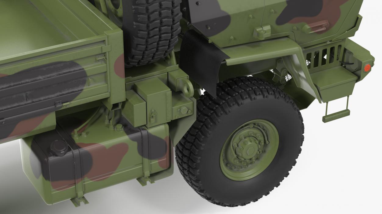 Oshkosh FMTV Camouflage Cargo Truck 6x6 3D model