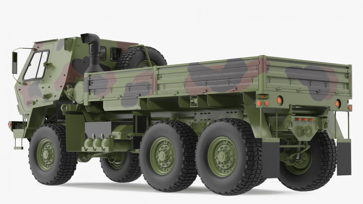 Oshkosh FMTV Camouflage Cargo Truck 6x6 3D model