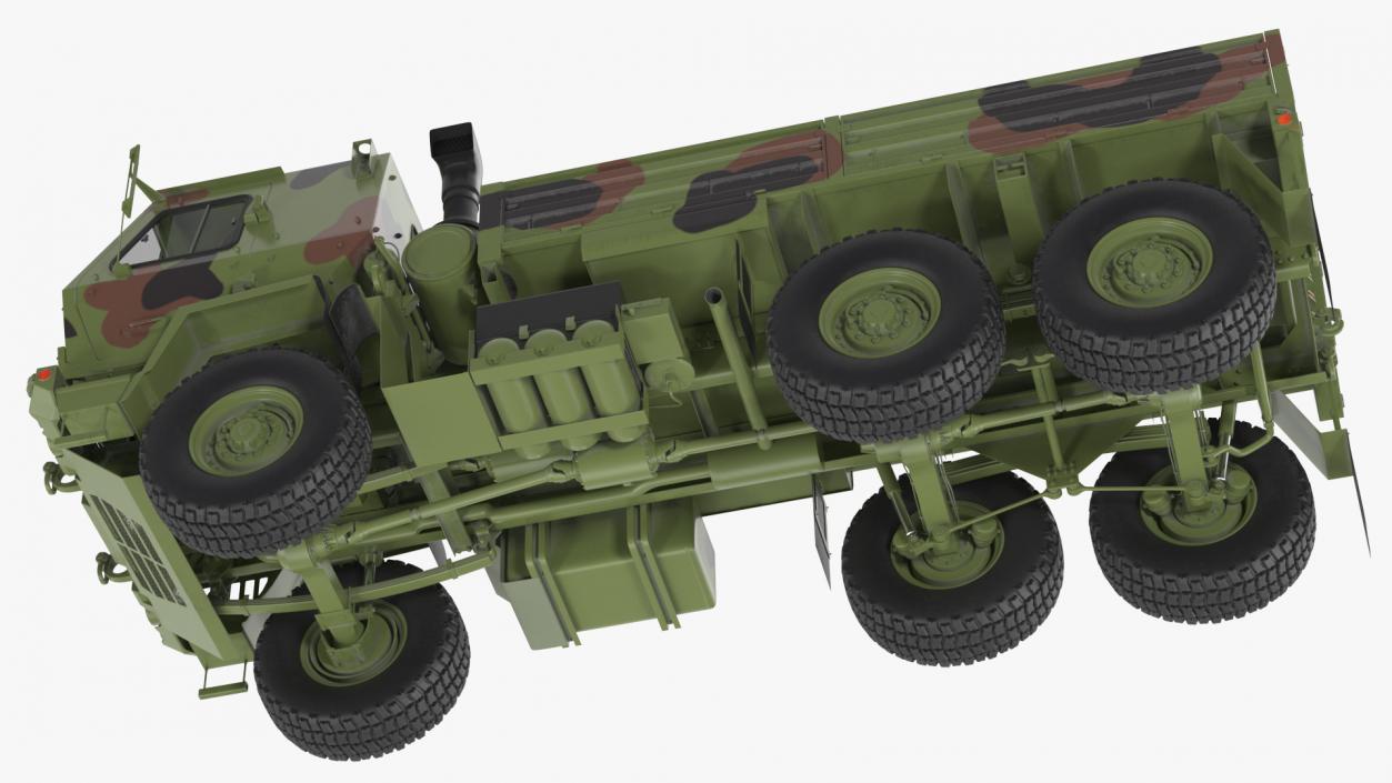 Oshkosh FMTV Camouflage Cargo Truck 6x6 3D model