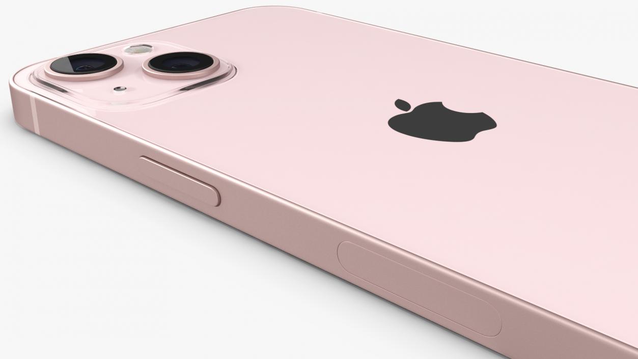 3D model Pink Apple iPhone 13