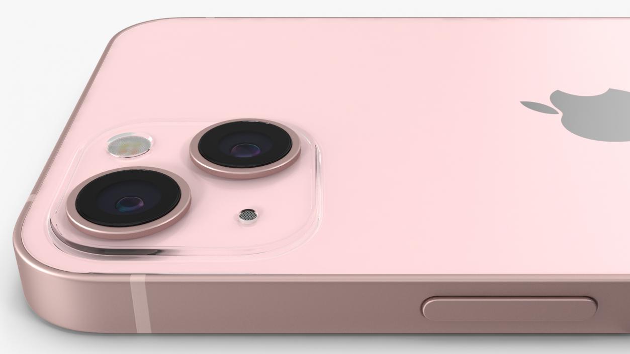 3D model Pink Apple iPhone 13