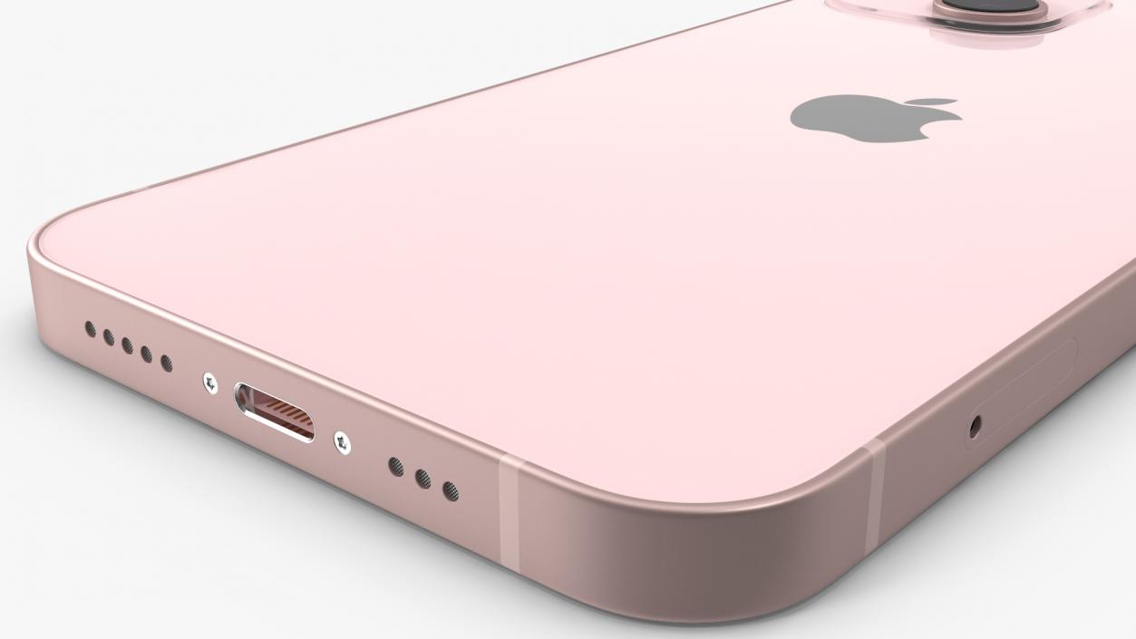 3D model Pink Apple iPhone 13