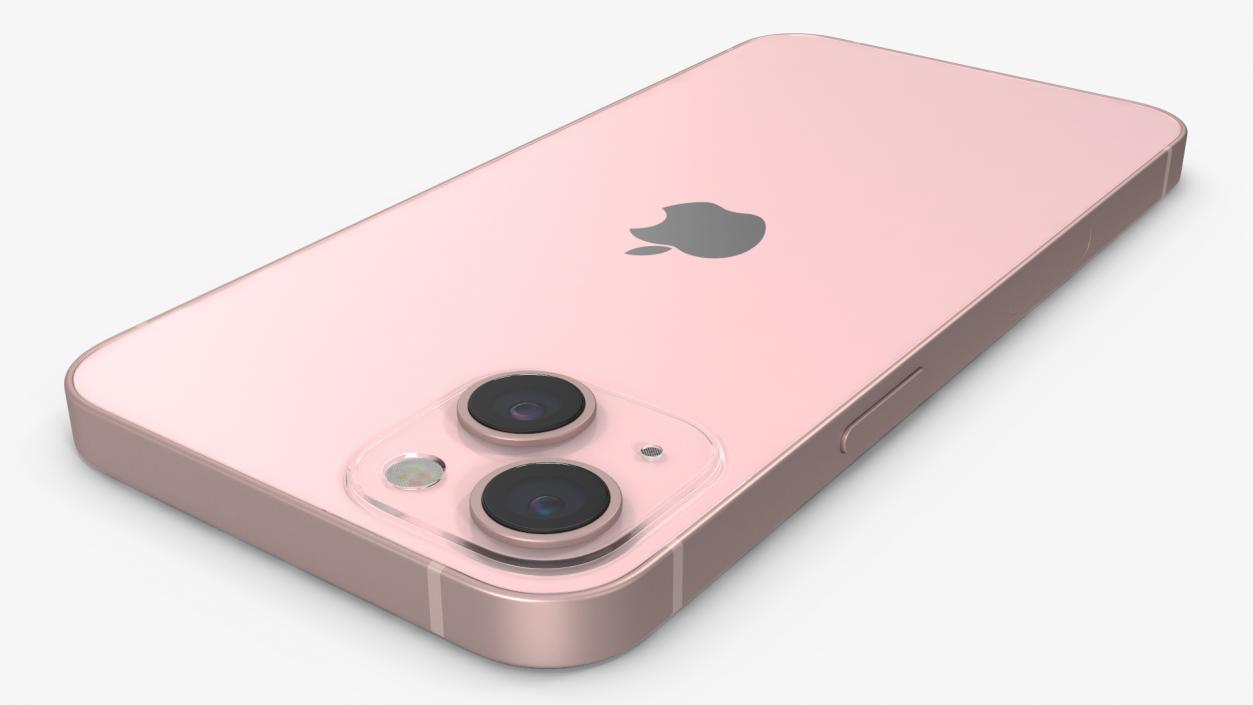 3D model Pink Apple iPhone 13