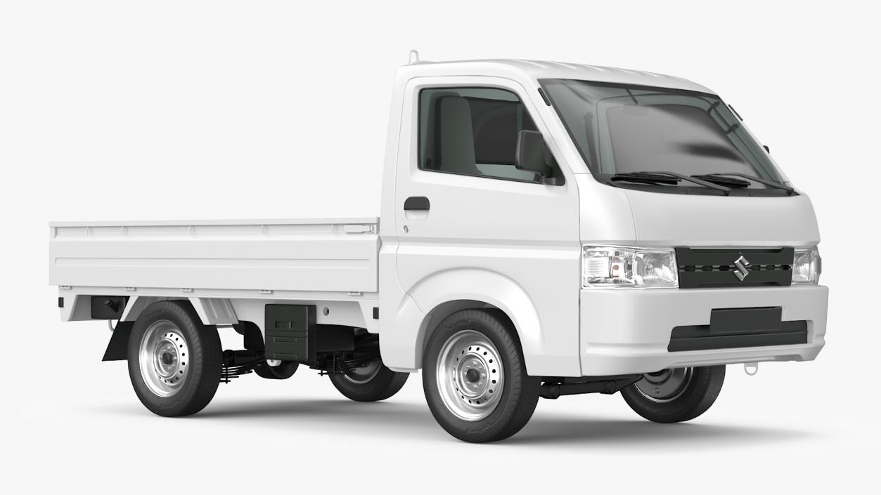 Truck Suzuki Carry with Fire Tank and Pump 3D