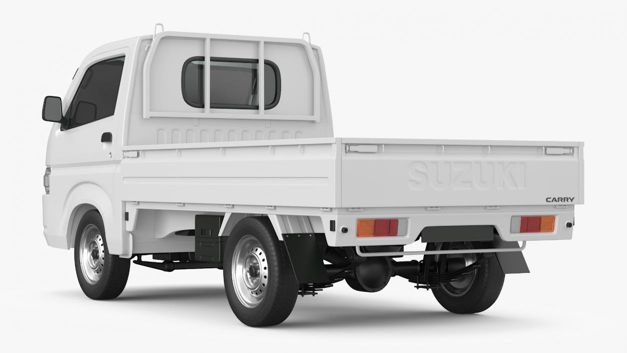 Truck Suzuki Carry with Fire Tank and Pump 3D