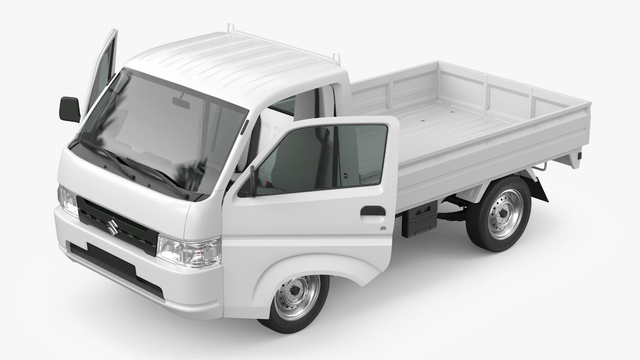 Truck Suzuki Carry with Fire Tank and Pump 3D