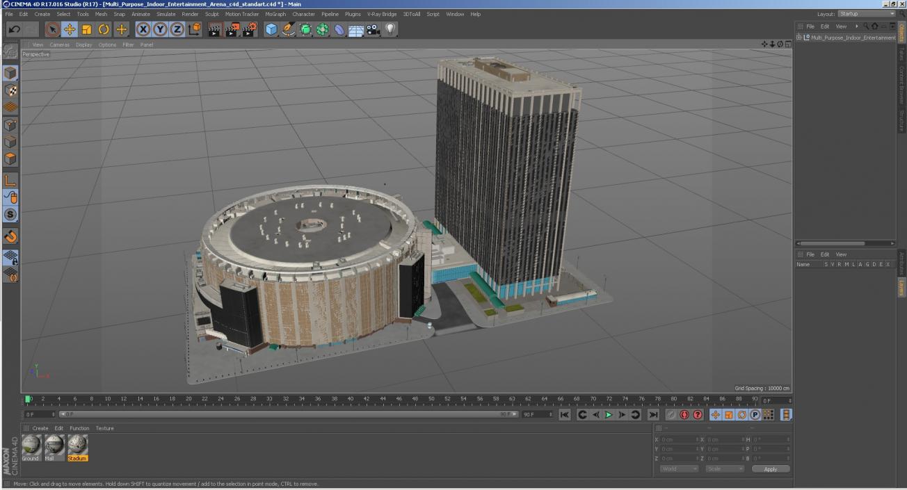3D model Multi Purpose Indoor Entertainment Arena